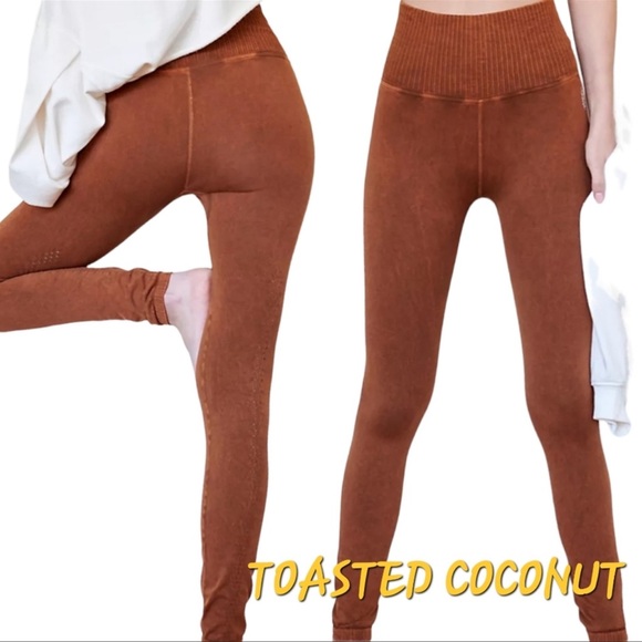 Free People Good Karma leggings Rainforest Blue M/L - Picture 4 of 5